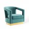 Frolick Accent Chair in Mint Velvet by Modway