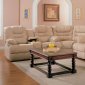 Beige Saddle Fabric Stylish Modern Reclining Sectional Sofa