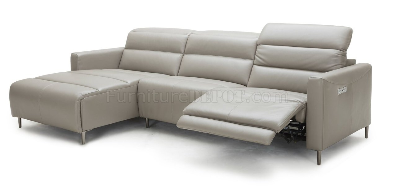 Dylan Power Motion Sectional Sofa In, Dylan Power Leather Sofa Bed