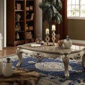 Ranita Coffee Table 81040 in Champagne & Marble by Acme