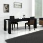 Black Oak Finish Modern Dining Table w/Options