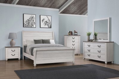 Stillwood 5Pc Bedroom Set 223281 in Antique White by Coaster