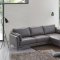 Meka Sectional Sofa LV02396 in Anthracite Leather by Acme