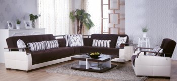 Natural Colins Brown Sectional Sofa by Istikbal [IKSS-Natural Colins Brown]