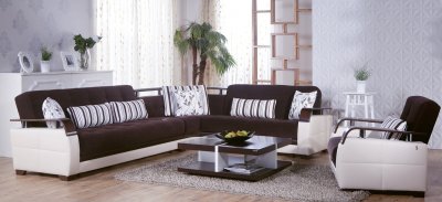 Natural Colins Brown Sectional Sofa by Istikbal