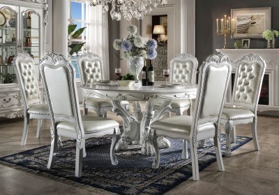 Dresden Dining Table DN01700 in Bone White by Acme w/Options