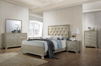 Carine 5Pc Bedroom Set 26240 in Champagne Finish by Acme [AMBS-26240-Carine]