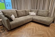 Marsylia Sectional Sofa in Light Brown Fabric by ESF w/Bed