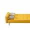 116 Sofa Bed Convertible in Yellow Fabric by ESF