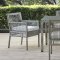 Aura Outdoor Patio Dining Set 5Pc in Gray by Modway w/Options