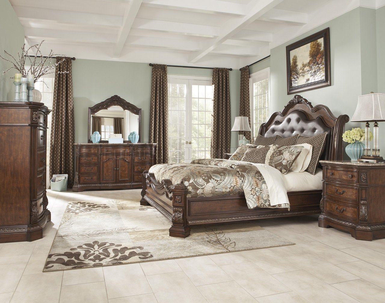 Ledelle Bedroom B705 in Brown Finish by Ashley Furniture - Click Image to Close