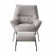Jabel Accent Chair & Ottoman AC02385 in Khaki Leather by Acme