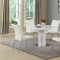 Nora Dining Table 5Pc Set in White by Chintaly