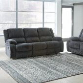 Draycoll Motion Sofa & Loveseat Set 76504 in Charcoal by Ashley