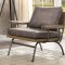 Santiago Accent Loveseat CM6077BR in Brown Leatherette