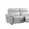 1705 Power Reclining Sofa in Light Grey Leather by ESF w/Options