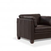 Matias Chair 55012 in Chocolate Leather by MI Piace