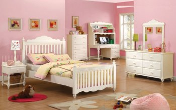CM7617Y Adriana Kids Bedroom in White w/Options [FABS-CM7617Y Adriana]