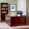 Rich Cherry Finish Classic Office Desk W/Storage Drawers