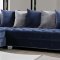 LCL-003 Sectional Sofa in Navy Blue Velvet