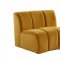 Felicia Modular Sectional Sofa LV01068 in Yellow Velvet by Acme