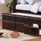 Logan 460071 Twin over Twin Bunk Bed in Cappuccino by Coaster