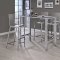 104873 3Pc Bar Set in Chrome by Coaster w/Options