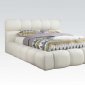 Acacia 25050 Upholstered Bed in Ivory PU by Acme
