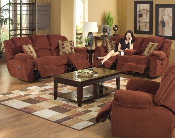 Catnapper Chianti Fabric Modern Conrad Reclining Sofa w/Options [CNS-115 Conrad]