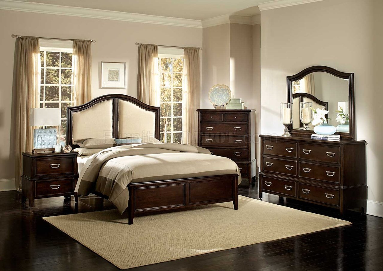 2126N Beaux Bedroom by Homelegance in Dark Cherry w/Options - Click Image to Close