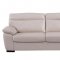 S173 Sofa in Bone Leather by Beverly Hills w/Options