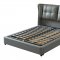 1806 Bed in Gray Leather by ESF w/Storage