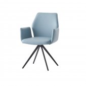 Segismunda Dining Chair DN02403 Set of 2 in Blue Leather by Acme