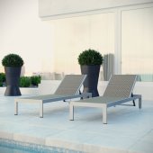 Shore Outdoor Patio Chaise Set of 2 EEI-2477 by Modway