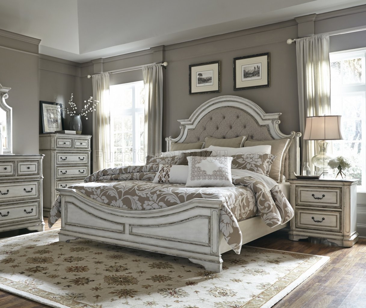 Magnolia Manor Bedroom 244 in Antique White by Liberty - Click Image to Close