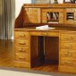 Oak Finish Elegant Deluxe Roll Top Desk