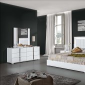 Alice Bedroom in White High Gloss by J&M w/Optional Casegoods