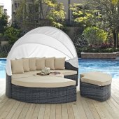 Summon Outdoor Patio Daybed EEI-1997 by Modway w/ Canopy