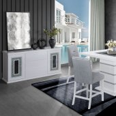 Monaco Bar Table & Barstools 5Pc Set White by Global w/Options