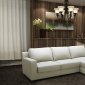Lauren Sectional Sofa Sleeper in Premium Leather by J&M