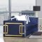 Virrux Sofa LV00293 in Blue Velvet & Gold by Acme w/Options
