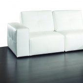 Ibiza Modular Sectional Sofa in White Premium Leather by J&M