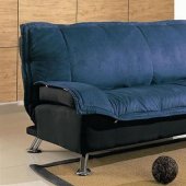 Black & Blue Modern Sofa Bed With Extra Cushioned Layer