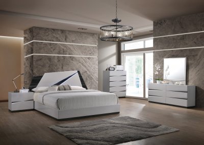Scarlett Bedroom Set in Grey by Global w/Options