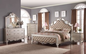 Sonia Traditional 6Pc Bedroom Set in Beige [ADBS-Sonia]