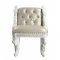 Vanaheim Chair BD00675 in Beige PU & Antique White by Acme