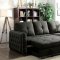 Demi Sectional Sofa CM6562 in Dark Gray Linen-Like Fabric