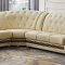 Apolo Sectional Sofa in Beige Leather by ESF w/Options