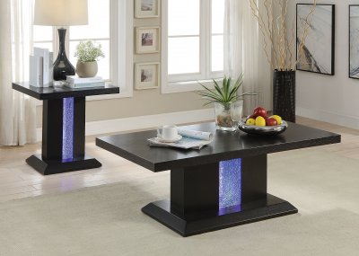 Bernice 3Pc Coffee & End Tables Set 81650 in Black by Acme