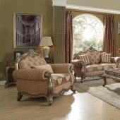 Ragenardus Sofa 56030 in Gray Fabric & Vintage Oak by Acme